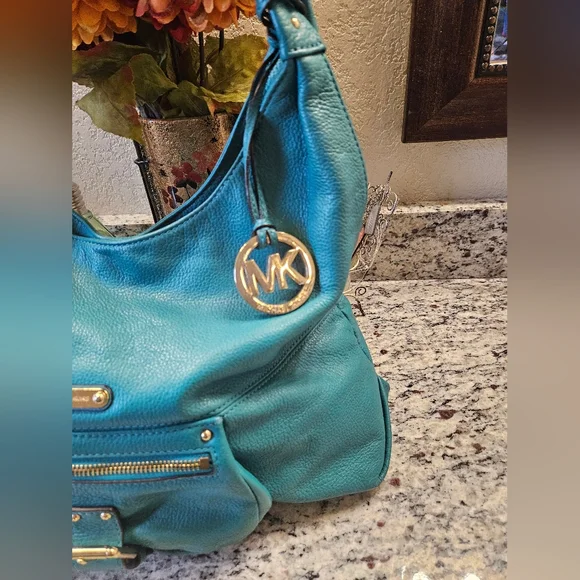 Michael Kors Blue Leather Women's Bag - Picture 3 of 9